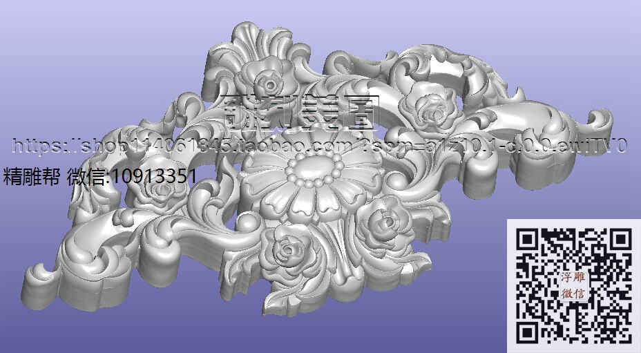 0910-雅格 斯洛克酒柜顶花-xiu_圆雕图立体雕花桌腿3d打印洋花沙发腿圆柱木雕柱腿精雕图浮雕图